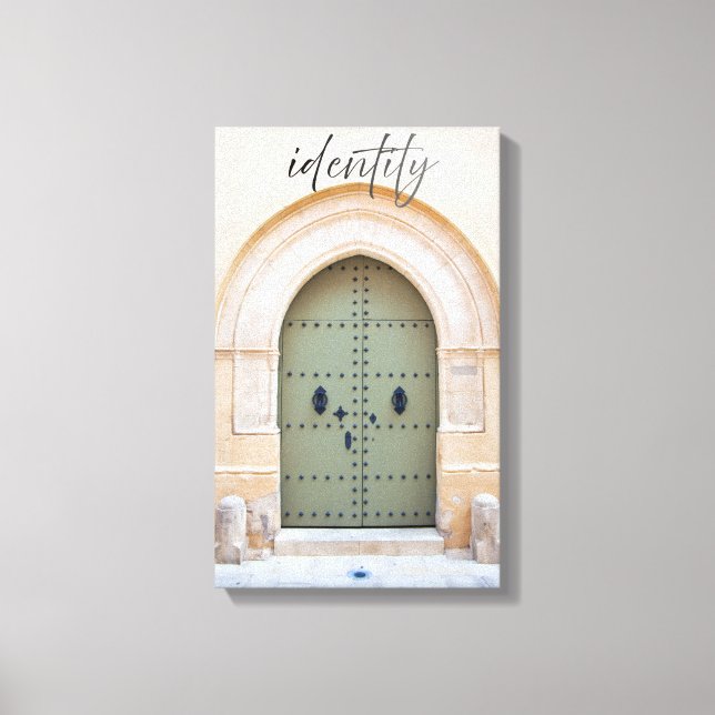 Identity Through the Moroccan door Canvas Print (Front)