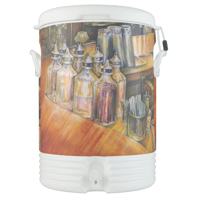 Ideograpgy of Golden Light Beverage Cooler (Front)