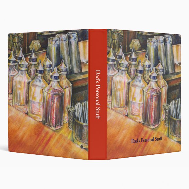 Ideography of Golden Light 3 Ring Binder (Background)