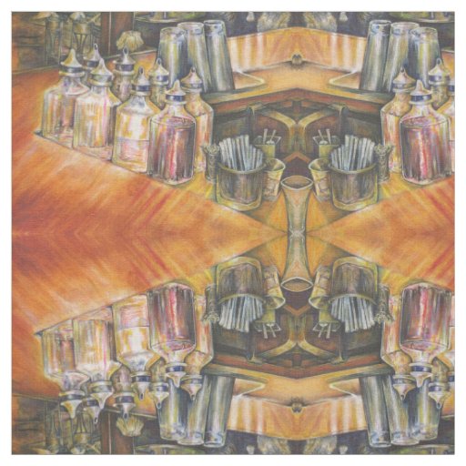 Ideography of Golden Light Fabric