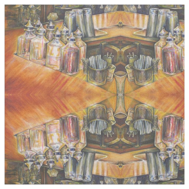 Ideography of Golden Light Fabric (Swatch)