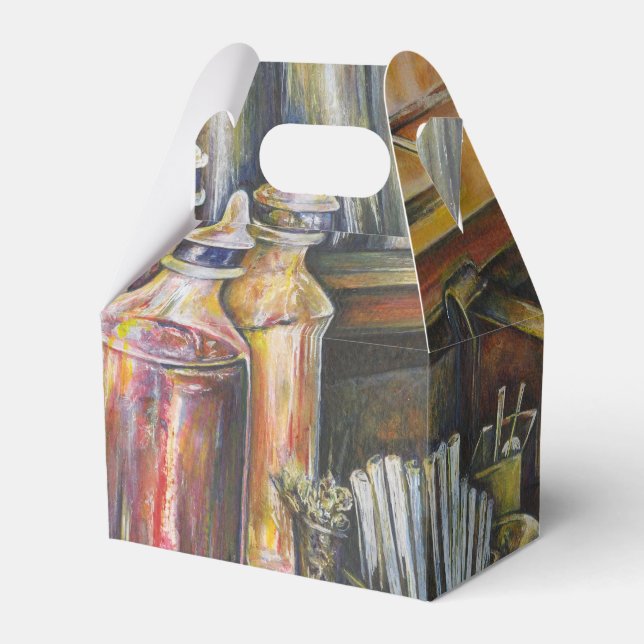 Ideography of Golden Light Favor Boxes (Front Side)