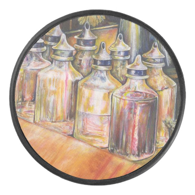 Ideography of Golden Light Hockey Puck (Front)