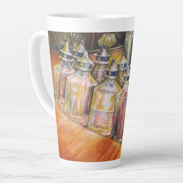 Ideography of Golden Light Latte Mug (Left Angle)
