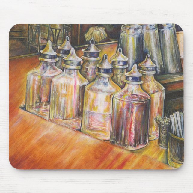 Ideography of golden Light Mouse Pad (Front)