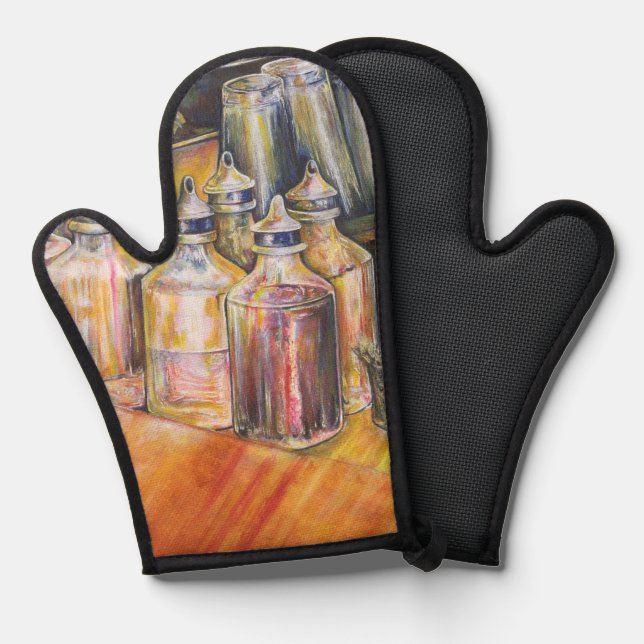 Ideography of Golden Light. Oven Mitt (Front/Back)