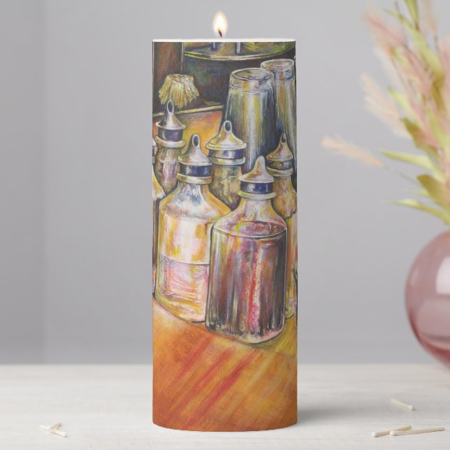 Ideography of Golden Light Pillar Candle (In Situ)