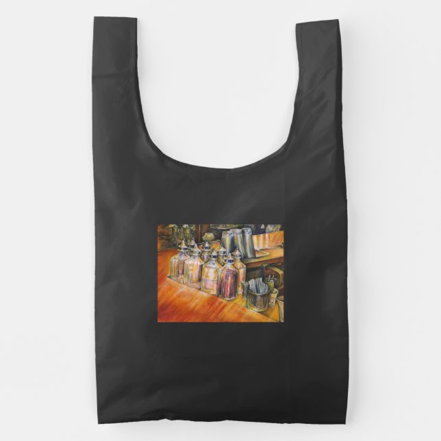 Ideography of Golden Light Reusable Bag (Front)