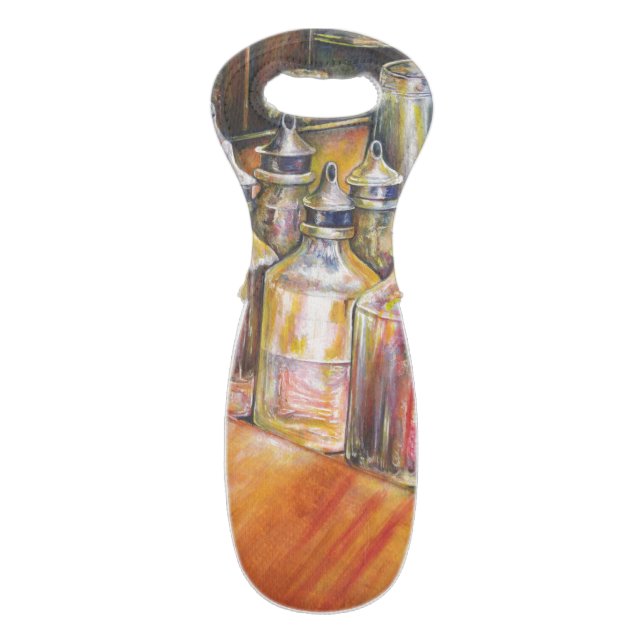 Ideography of Golden Light Wine Bag (Front Flat)