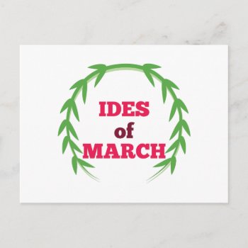 Ides Of March Postcard by Windmilldesigns at Zazzle