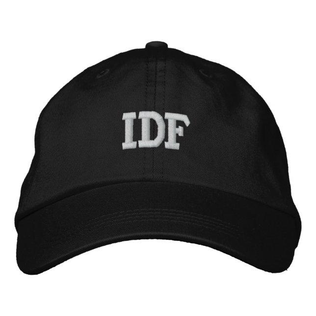 IDF ISRAEL DEFENSE FORCE EMBROIDERED BASEBALL HAT (Front)