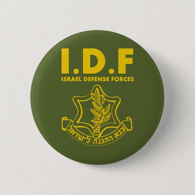 IDF Israel Defense Forces - ENG Pinback Button (Front)