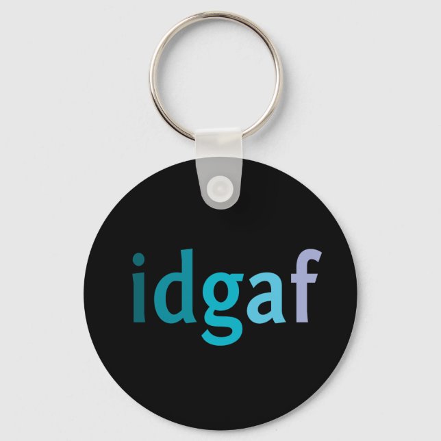 IDGAF About Keys Keychain (Front)