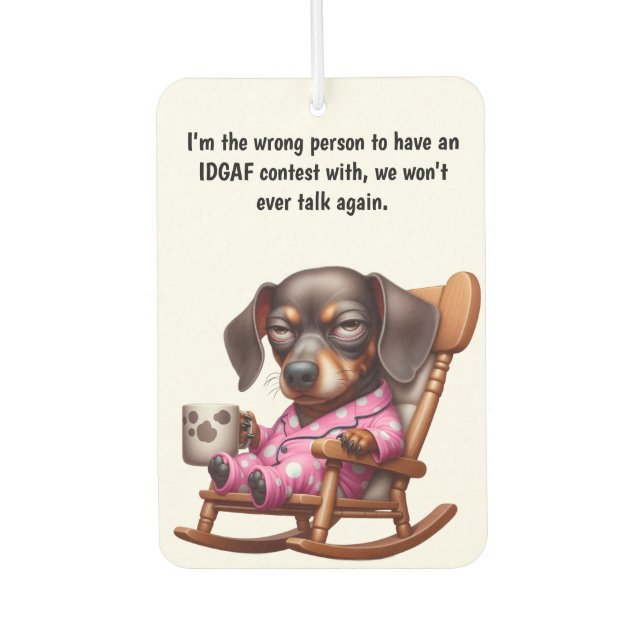 IDGAF  AIR FRESHENER (Front)