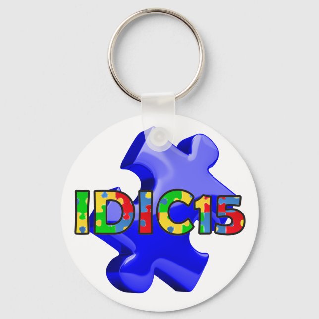 IDIC15 Keychain Blue Puzzle (Front)