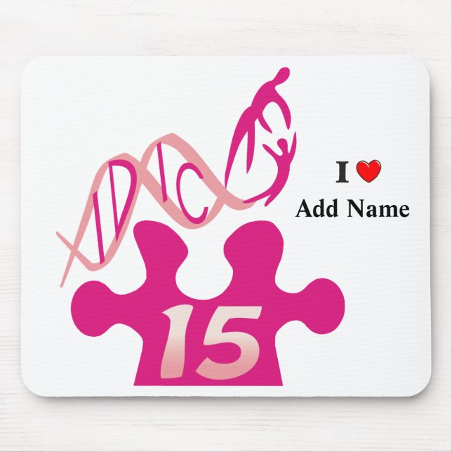 IDIC15 Pink Puzzle Mousepad Customize (Front)