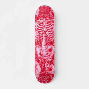 Idiopathic Idiot floral lace skeleton Skateboard