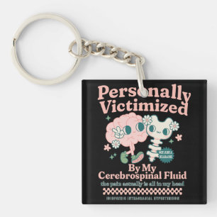 Idiopathic Intracranial Hypertension Awareness IIH Keychain