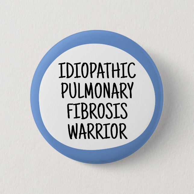 Idiopathic Pulmonary Fibrosis Warrior Button (Front)