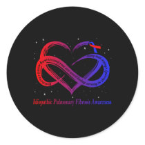 Idiopathic Pulmonary Fibrosis Warrior Classic Round Sticker