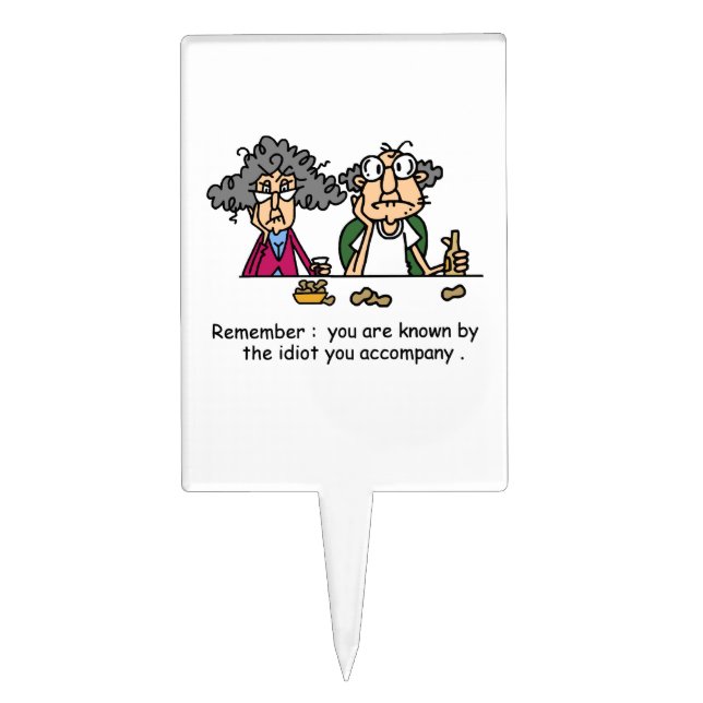 Idiot Company Cake Topper (Front)