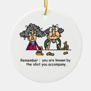 Idiot Company Ceramic Ornament