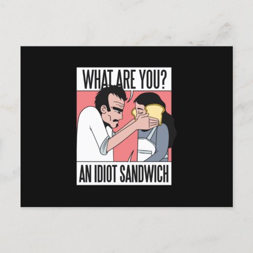 Idiot Sandwich Postcard