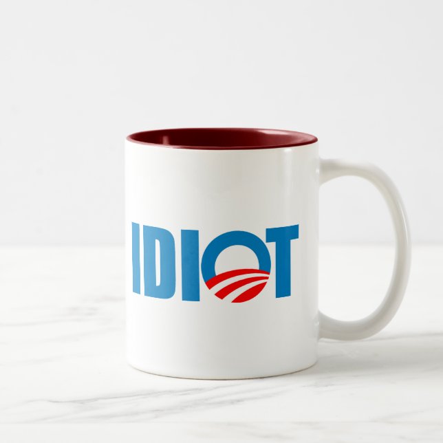 IDIOT Two-Tone COFFEE MUG (Right)