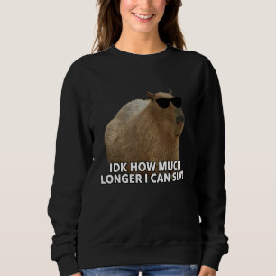 Idk How Much Longer I Can Slay Capybara Sarcastic  Sweatshirt
