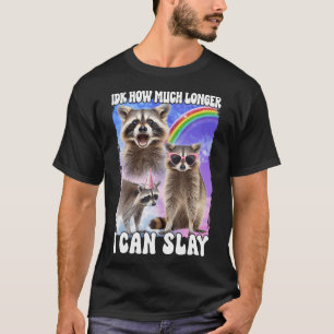 Idk How Much Longer I Can Slay Raccoon T-Shirt