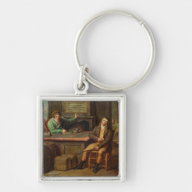 Idleness, 1818 keychain (Front)