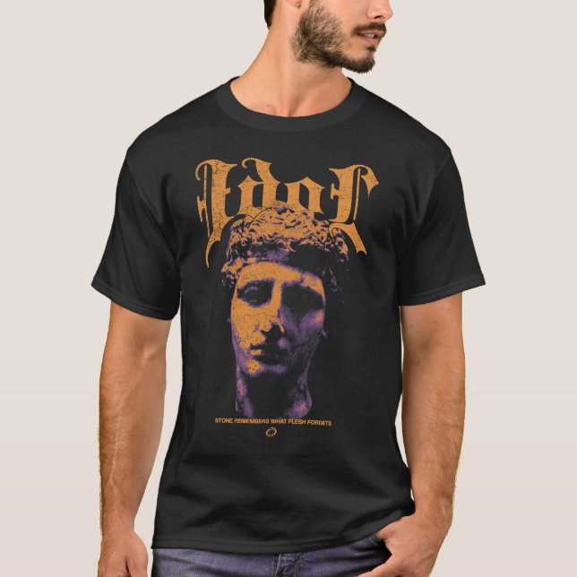 Idol - Brutalist Streetwear Design T-Shirt (Front)