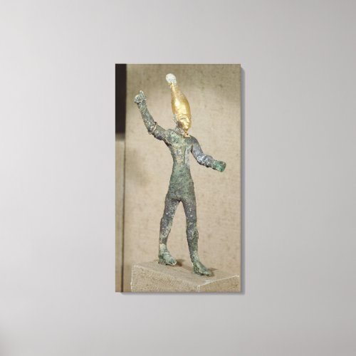 Idol of the god Baal from Ugarit Syria Canvas Print