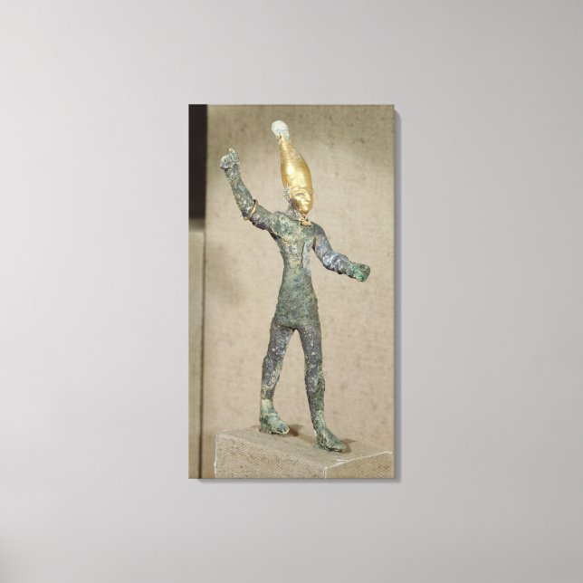 Idol of the god Baal, from Ugarit, Syria Canvas Print (Front)
