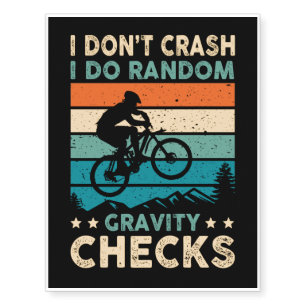 IDon't Crash I Do Random Gravity Checks Temporary Tattoos