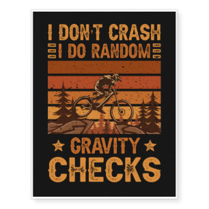 IDon't Crash I Do Random Gravity Checks Temporary Tattoos