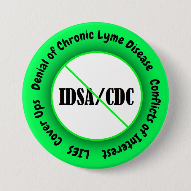 IDSA Conflict of Interest Button Lyme Disease (Front)