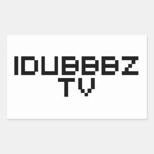 iDubbbz TV Rectangular Sticker