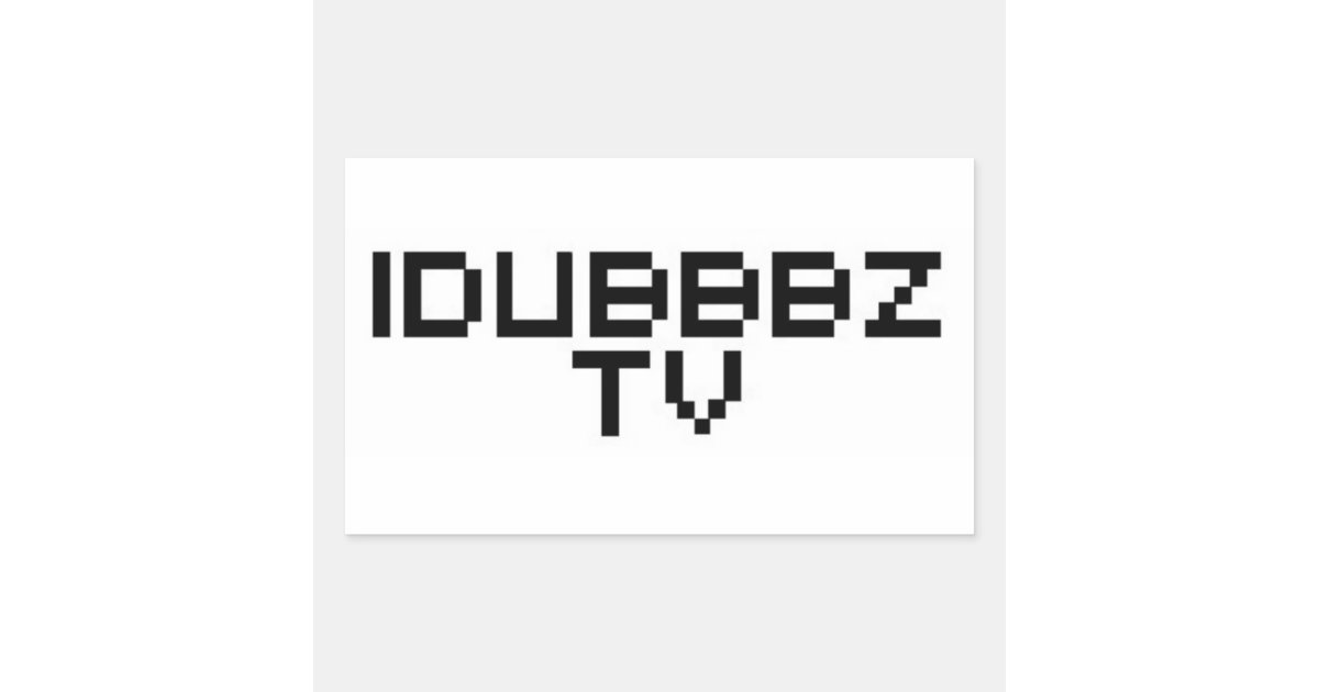 iDubbbz TV Rectangular Sticker | Zazzle