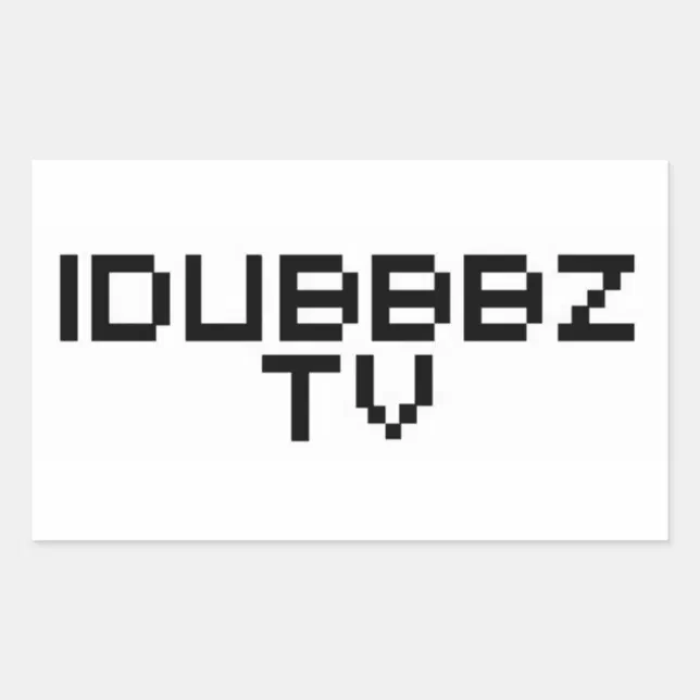 iDubbbz TV Rectangular Sticker | Zazzle