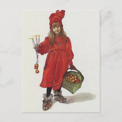 Iduna and the Magic Apples After Larrson Postcard