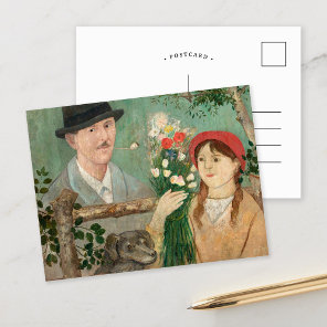 Idyll Beside a Fence | Tadeusz Makowski Postcard