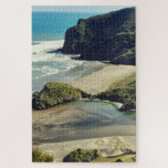 Idyllic Anawhata Beach Coastal Auckland Photo Jigsaw Puzzle