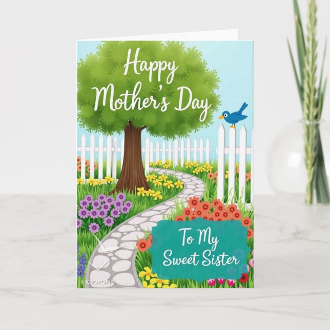 Idyllic Garden Mothers Day Card (Front)