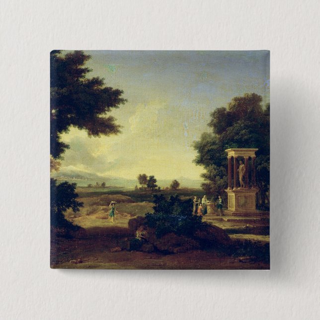 Idyllic Landscape Button (Front)