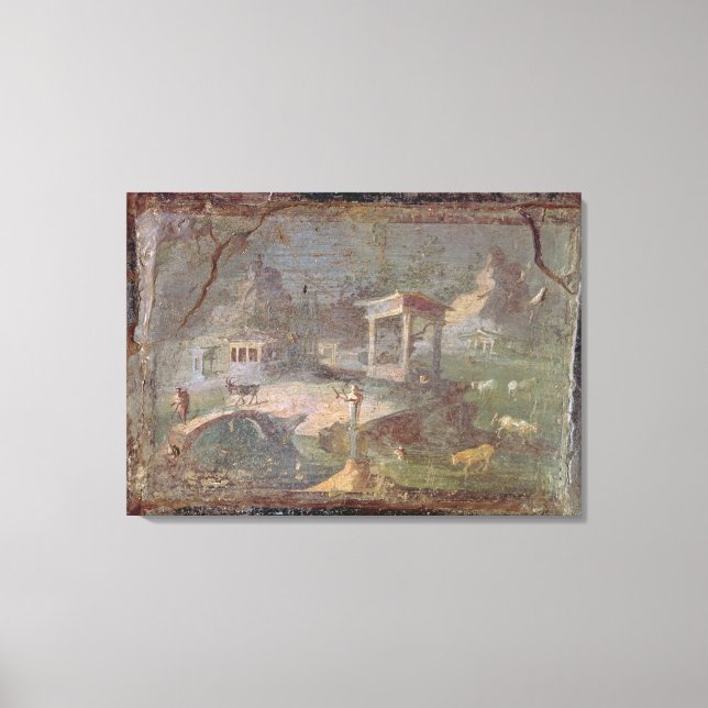 Idyllic Landscape, from Herculaneum, Canvas Print (Front)