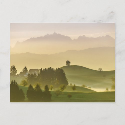 Idyllic Landscape  Switzerland Sntis Postcard