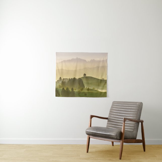 Idyllic Landscape | Switzerland, Säntis Tapestry (In Situ (Horizontal))
