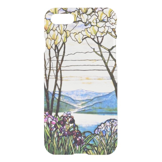 Idyllic Landscape Tiffany Stained Glass Uncommon iPhone Case (Back)