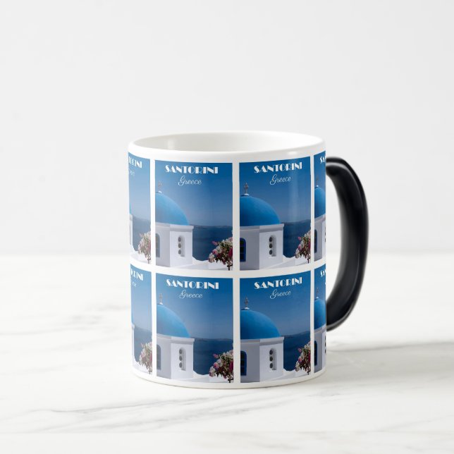 Idyllic Santorini Charm Color Morph Mug (Front Right)